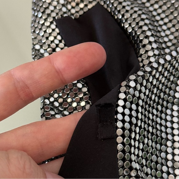 Like new Alexander Wang COWL CROP HALTER TOP IN METAL CHAINMAIL $795 - Picture 16 of 16
